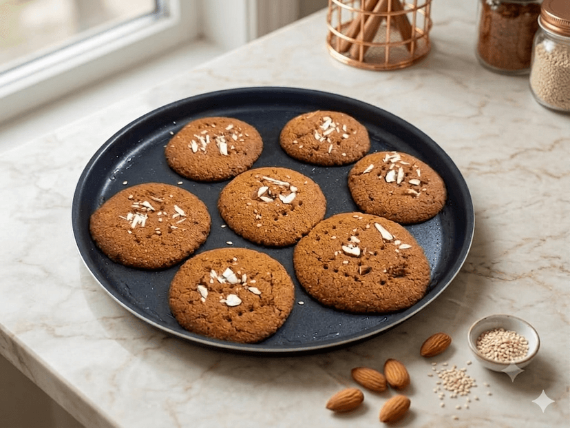 Almond Oats Cookies